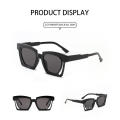 Hot sale creative design vintage retro acrylic gradient women plastic sunglasses